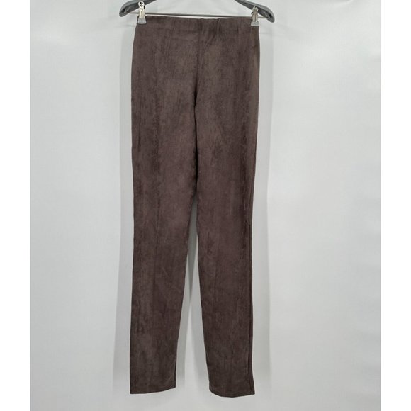 Pomander Place by Tuckernuck Concrete Faux Suede Slit-Front Sloane Leggings sz S - Picture 3 of 4